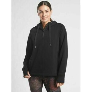 ATHLETA Cozy Karma 1/4 Zip Hoodie Sweatshirt